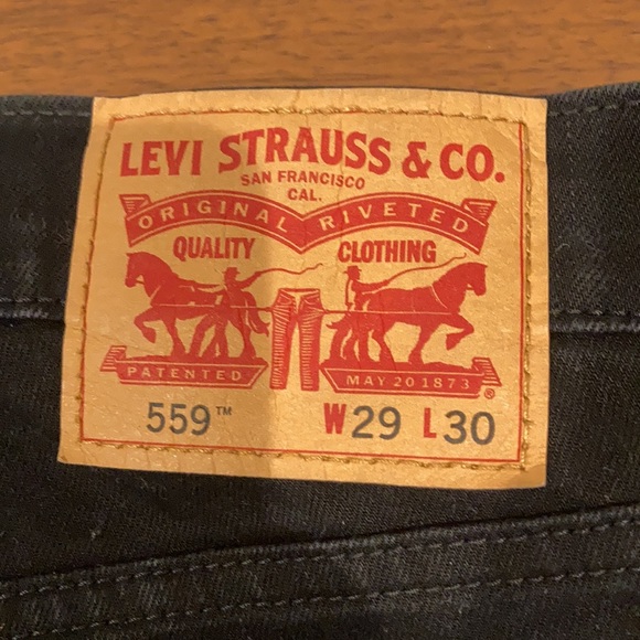 Levi’s Straight Leg Black Jeans - Picture 3 of 8